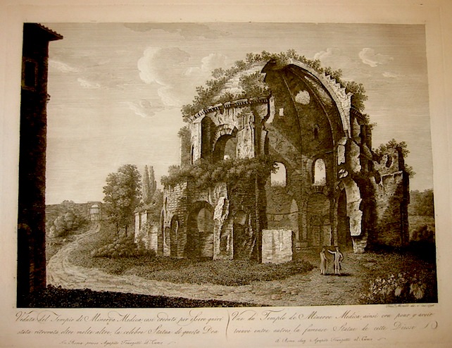 Morel François (1768-1832) Veduta del Tempio di Minerva Medica 1798 Roma 